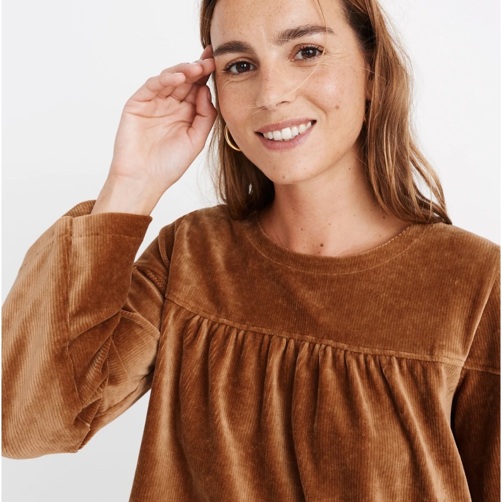 Madewell Texture & Thread Corduroy Swing Top
